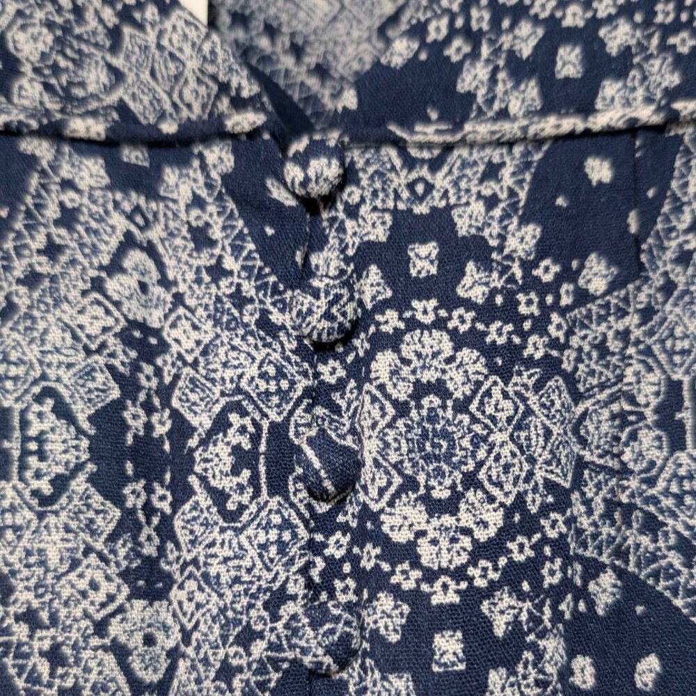 Skies Are Blue Navy and White Short Sleeve Blouse Size 3X NWT - Picture 4 of 8